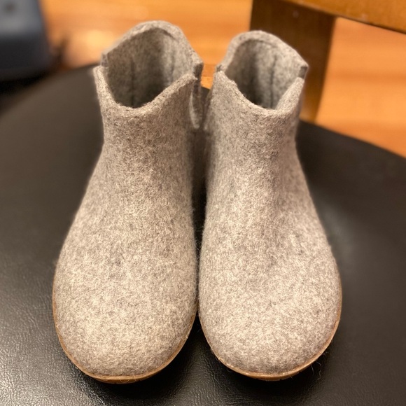 Glerups Gray Wool Slipper Boots - Picture 1 of 7